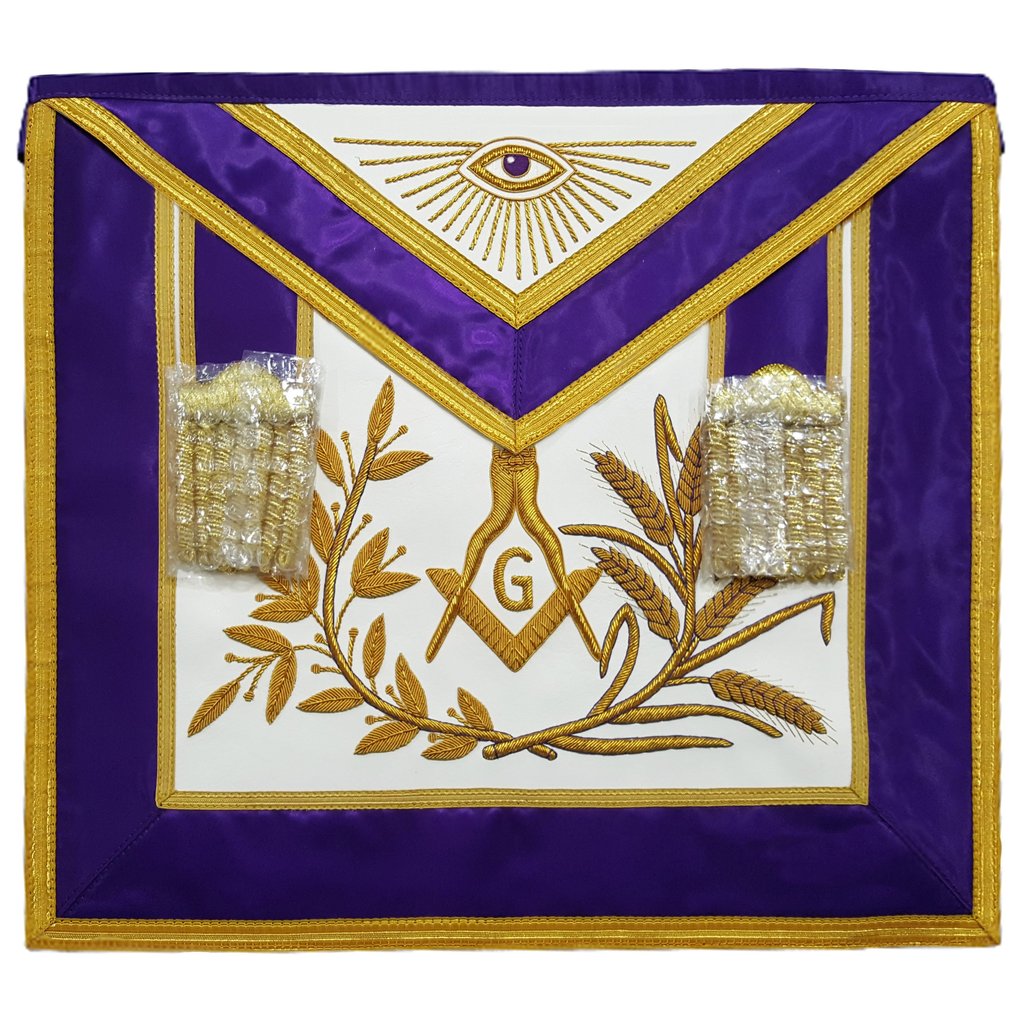 Master Mason Bullion Embroidered Apron Master Mason Bullion Embroidered Apron